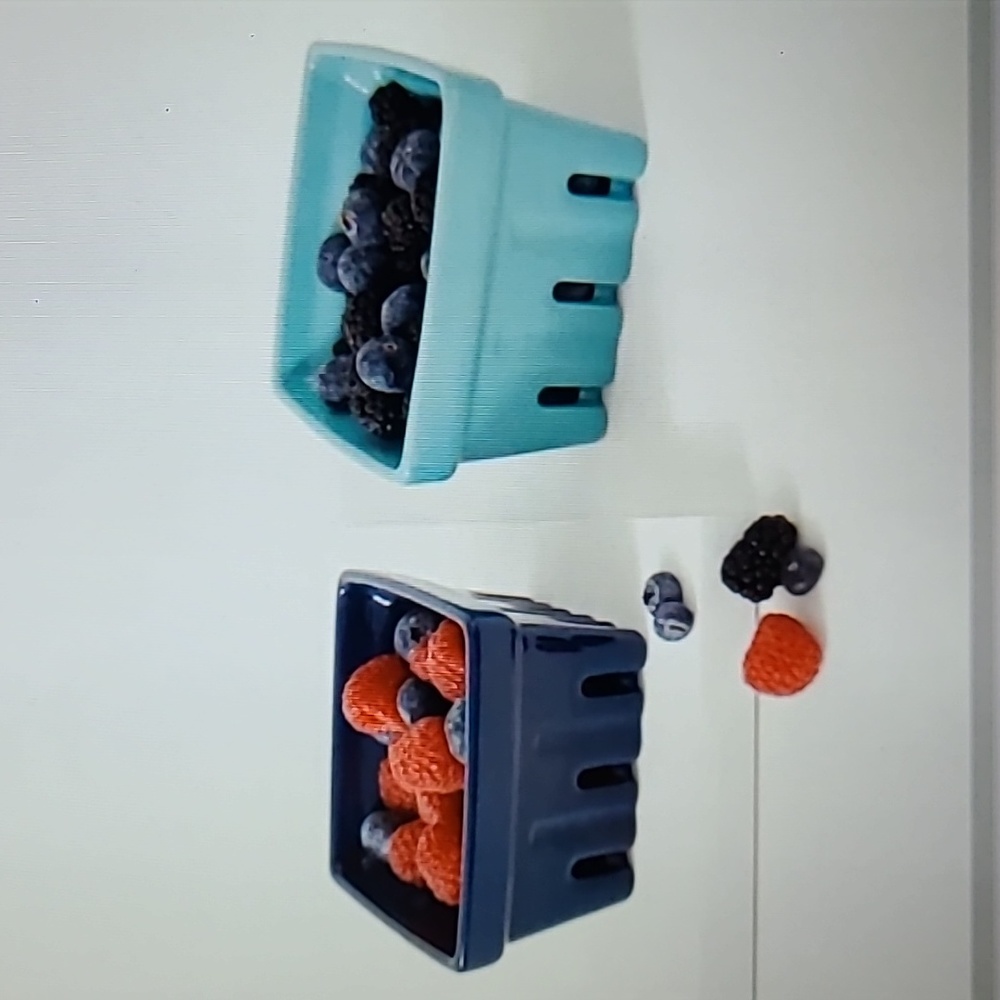 Katie Kime 2 Piece Berry Bowls Colanders New In the Box